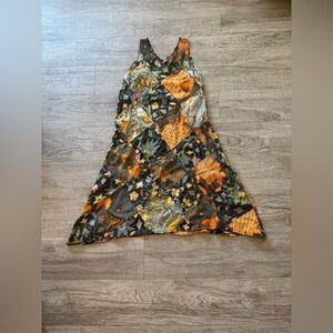 Boho Long Patchwork Sleeveless Dress - 100% Cotton - Made in Indonesia Size S